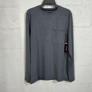 Bass Outdoor Men's Long-Sleeve Ribbed T-Shirt - Caviar Medium $49